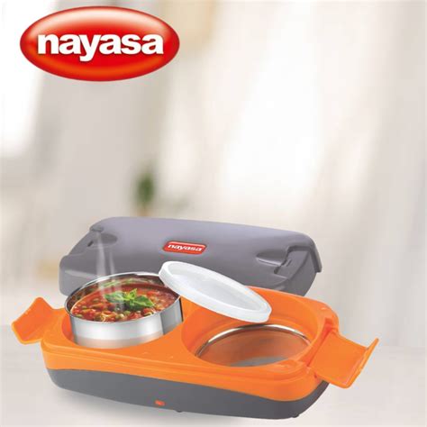 nayasa lunch box steel|nayasa electric lunch box.